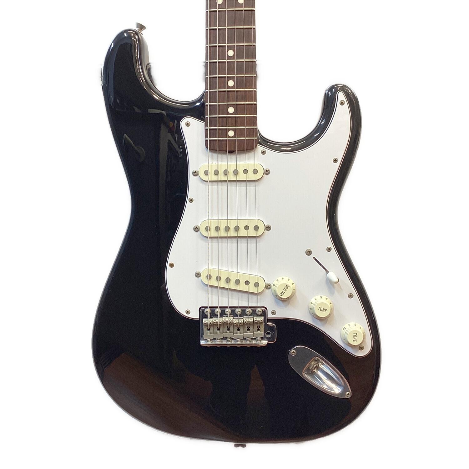 USED Fender Japan ST-STD Stratocaster Black Electric Guitar Tested