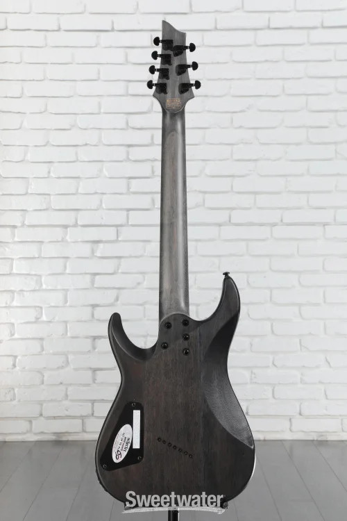 Schecter Omen Elite-7 Multiscale 7-string Electric Guitar – See Through Blue