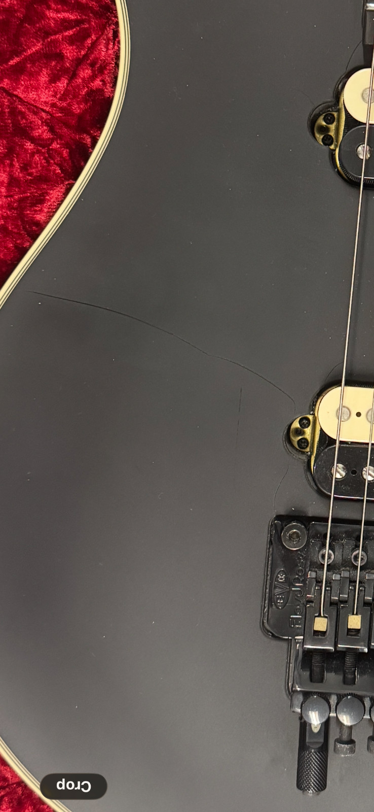 EVH Wolfgang USA Signature Black Stealth Satin / Ebony (Three Finish Cracks)