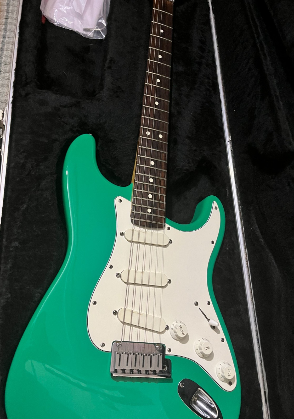 Fender Strat Plus Bahama Green 1988-89 Electric Guitar w/ Rosewood Fretboard