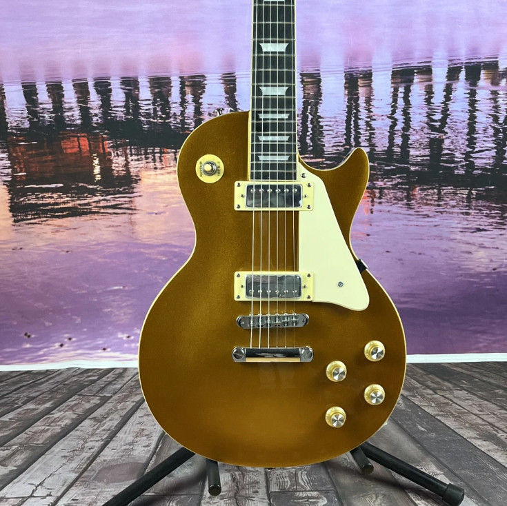 Gold Top electric guitar with Small pickups ABR Bridge in stock free shipping