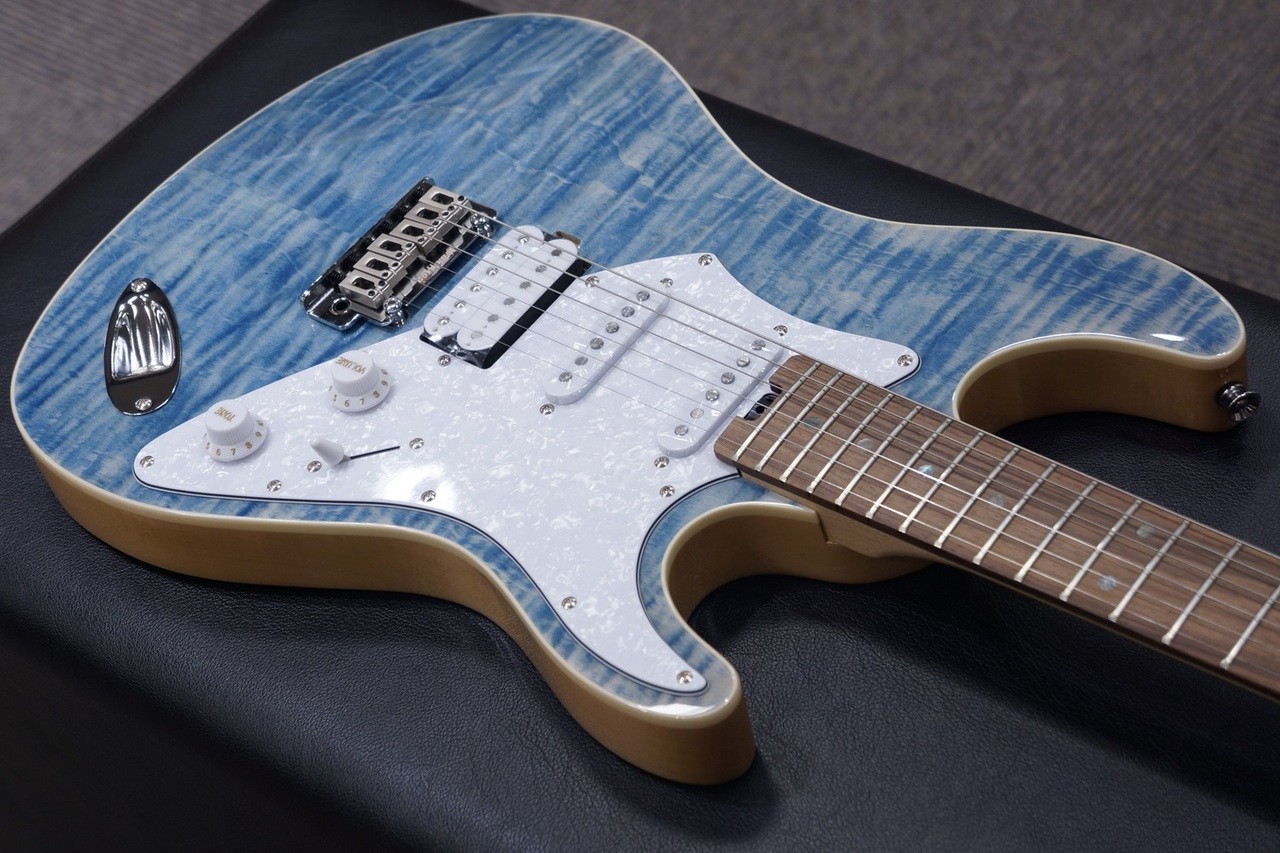 Aria pro ii 714-Ae200 Lrbl Lorelei Blue Stratotype SSH Electric Guitar