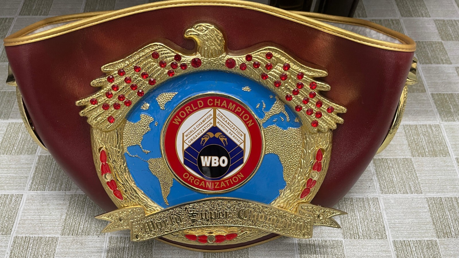 WORLD REPLICA BOXING SET OF 5 BELTS WBA,IBO,WBC,IBF,& WBO ADULT SIZE TITLE