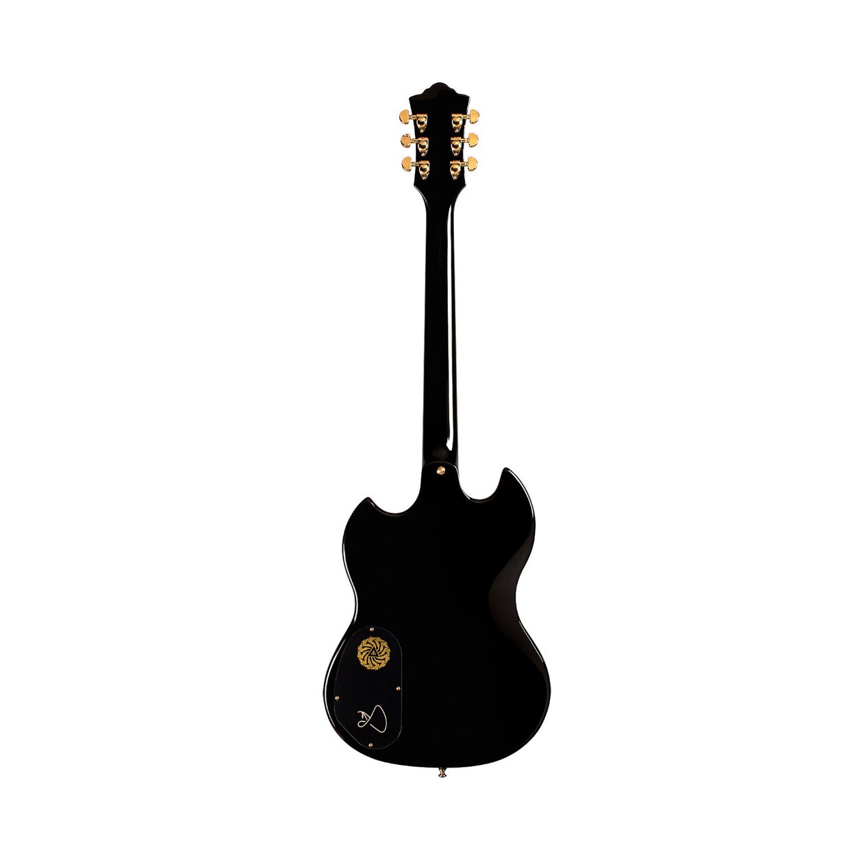 Guild Polara Kim Thayil Electric Guitar with HB-1 Pickup & Gold Hardware (Black)
