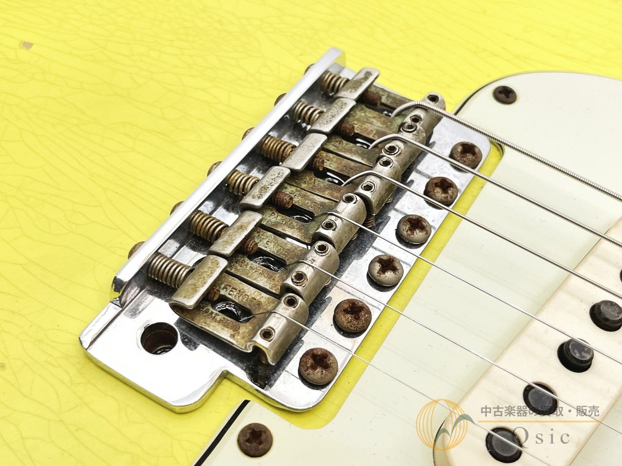 Fender 1961 Stratocaster Heavy Relic Graffiti Yellow 2022 Used Electric Guitar