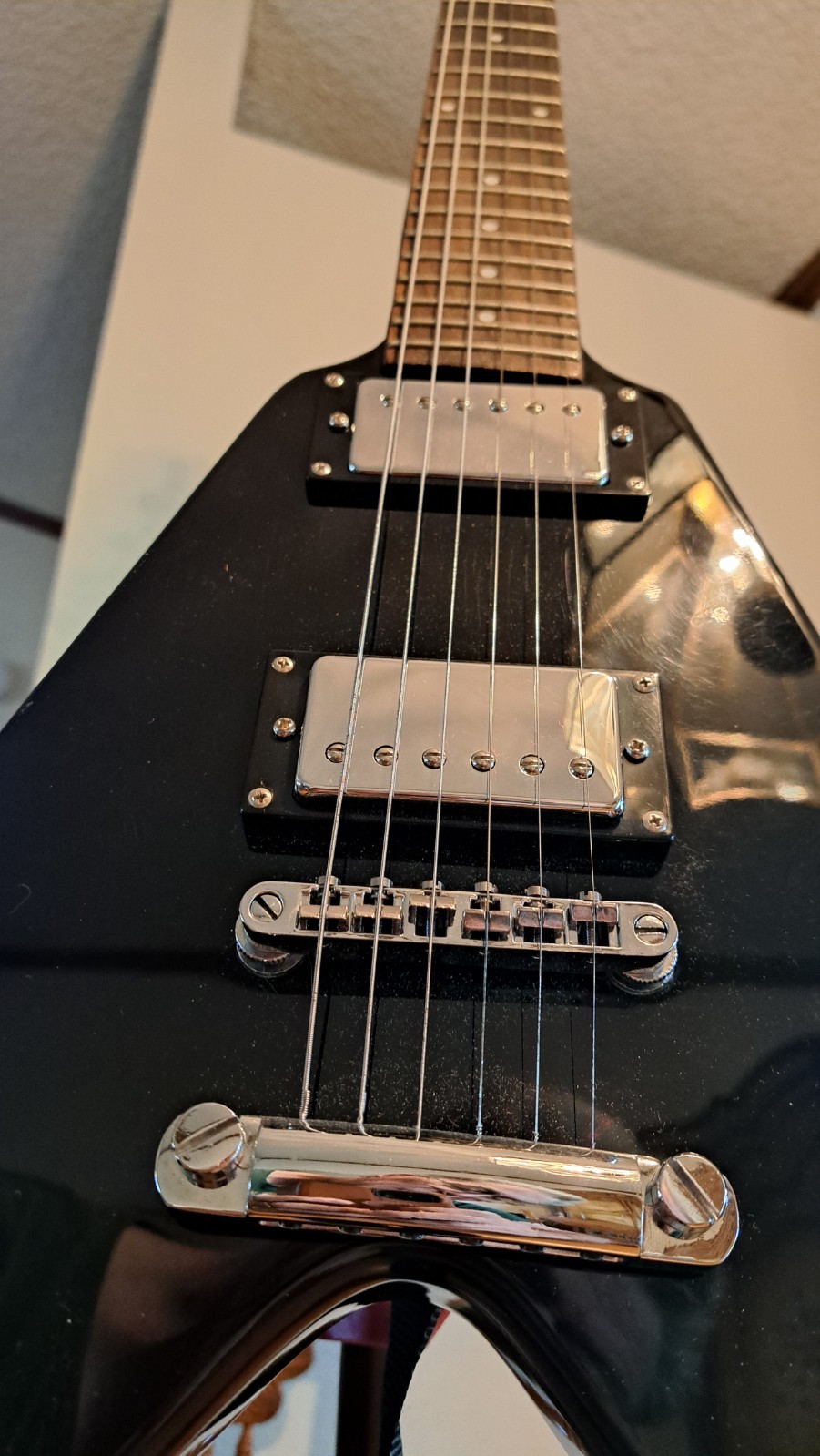 Samick Greg Bennett Flying V style electric guitar