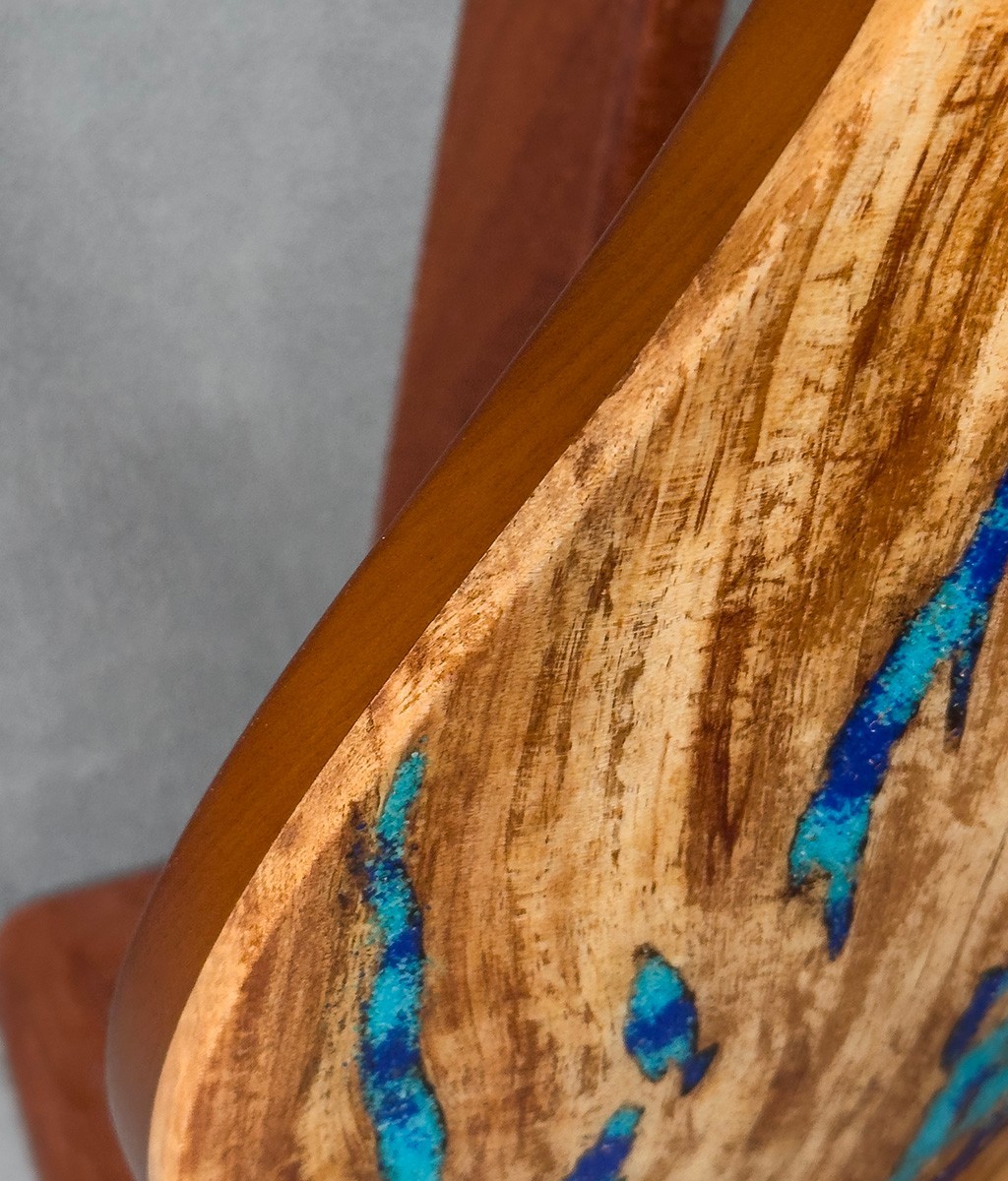 Knaggs Kenai Natural Spalt Turquoise Lapis Electric Guitar