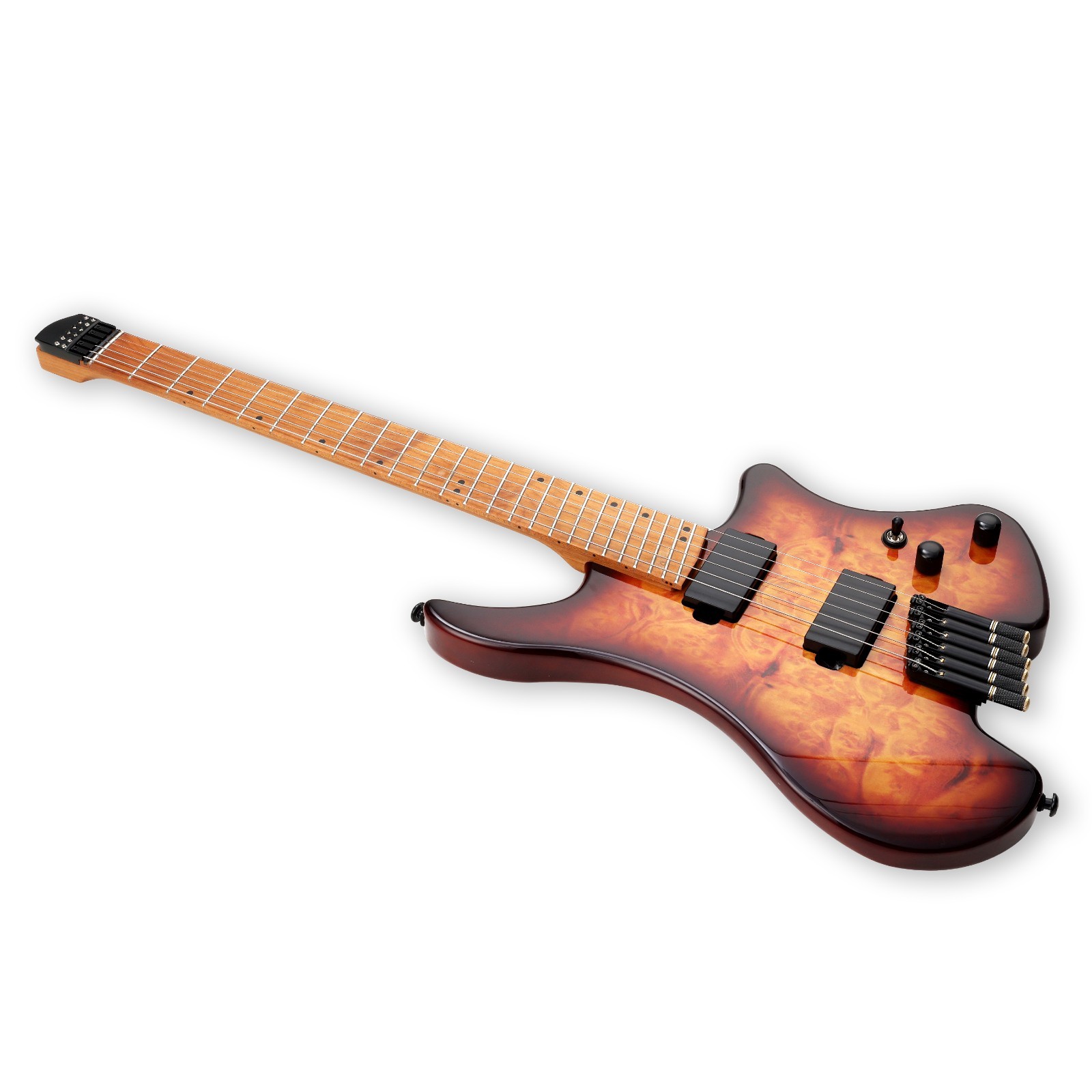 Gosila 6 String Headless Electric Guitar poplar body Carbon Fibre Maple neck