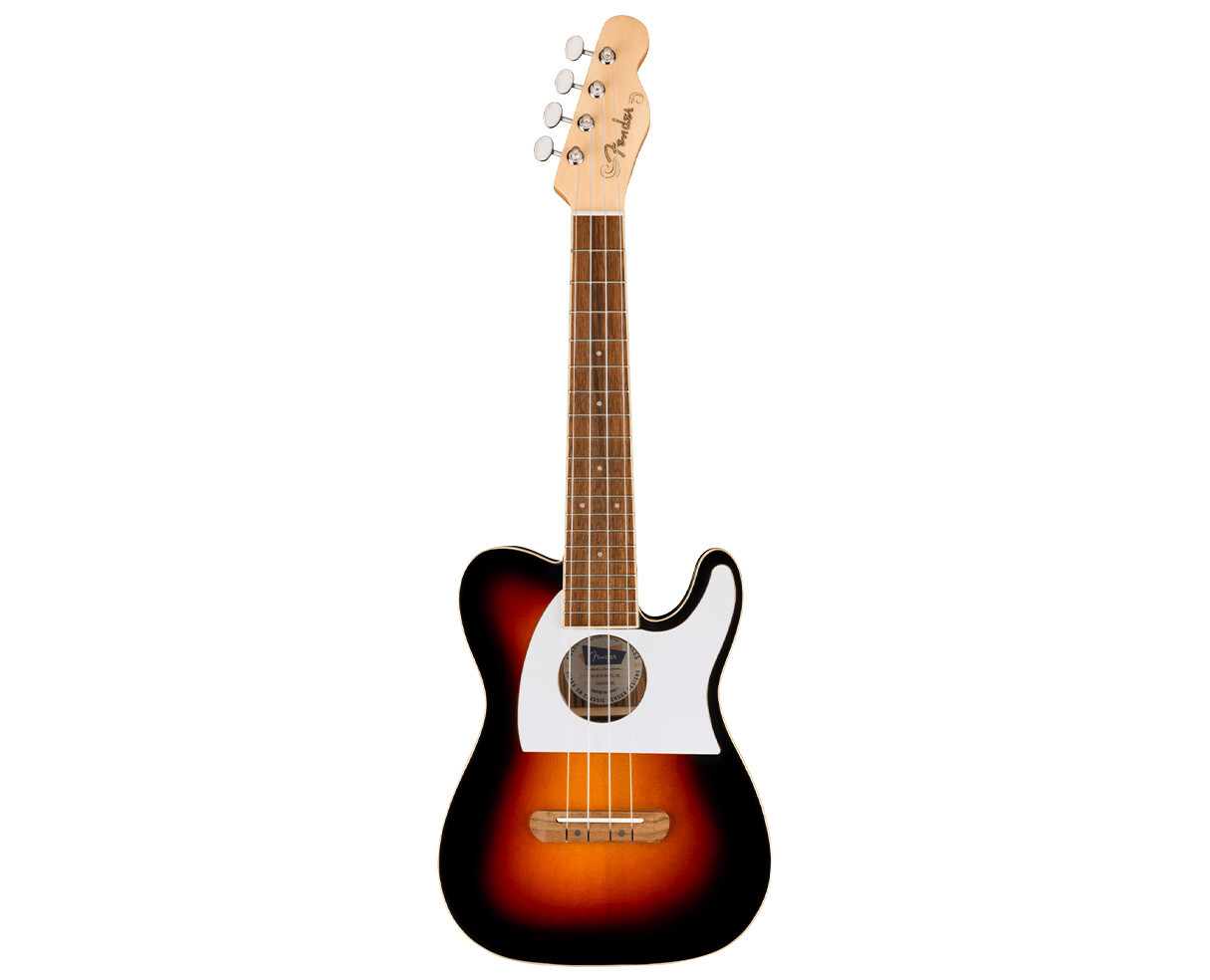 Fender Fullerton Tele Uke – 2-Color Sunburst w/ Walnut FB