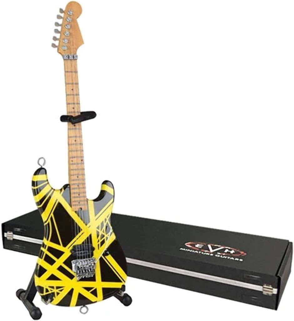EVH Mini Replica Guitar – Black & Yellow