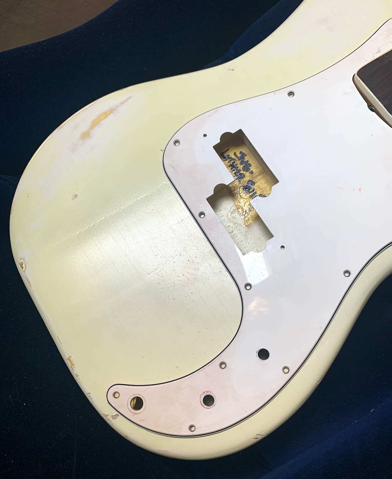 P bass Body NITRO RELIC Olympic White Premium Lightweight PLACE ORDER JVGuitars