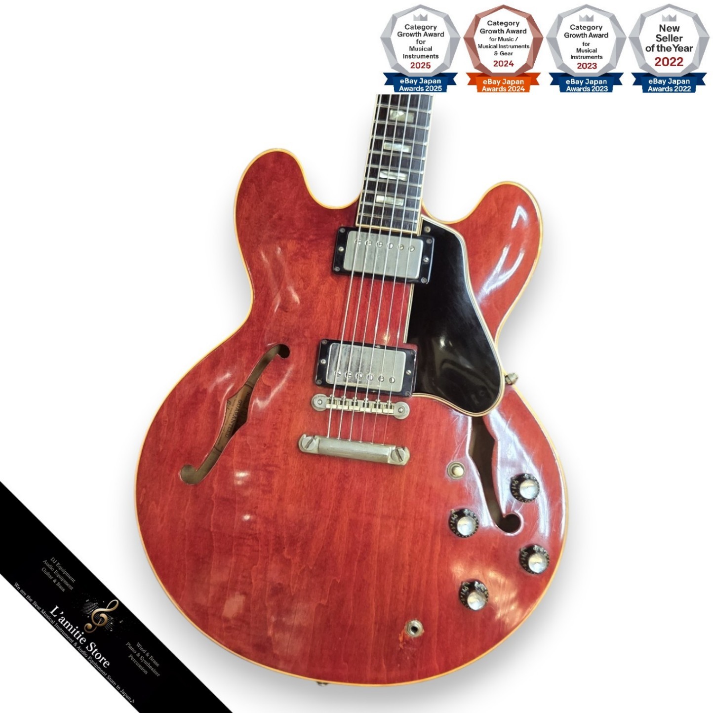 Gibson 1963 ES335 TDC Jazz Guitar Jacaranda Fingerboard PAF No Sticker 3.85kg