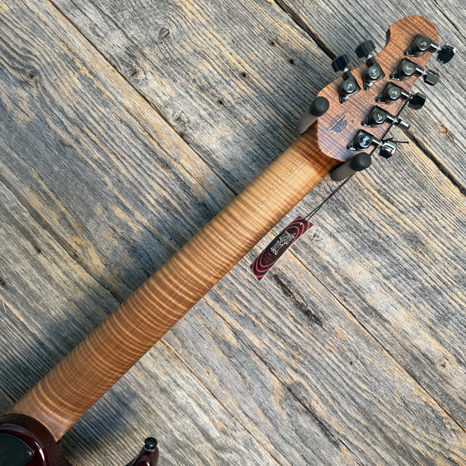 Ernie Ball Music Man JP15 7-String Electric Guitar – Red Tide Quilt