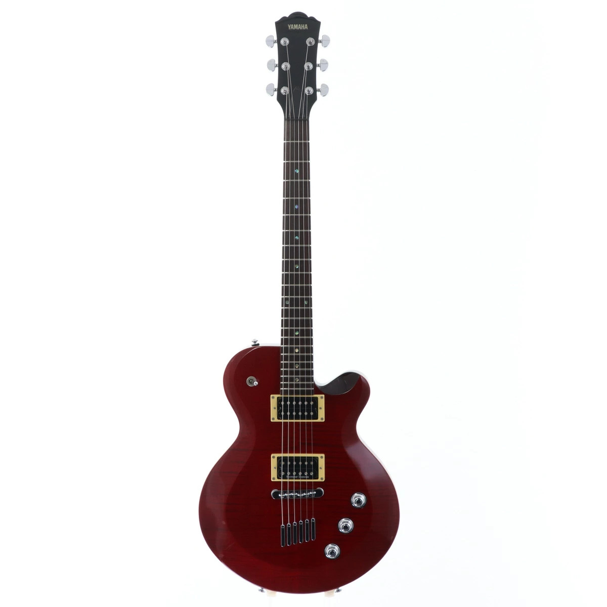 Used YAMAHA AES620 Transparent Dark Electric Guitar Red