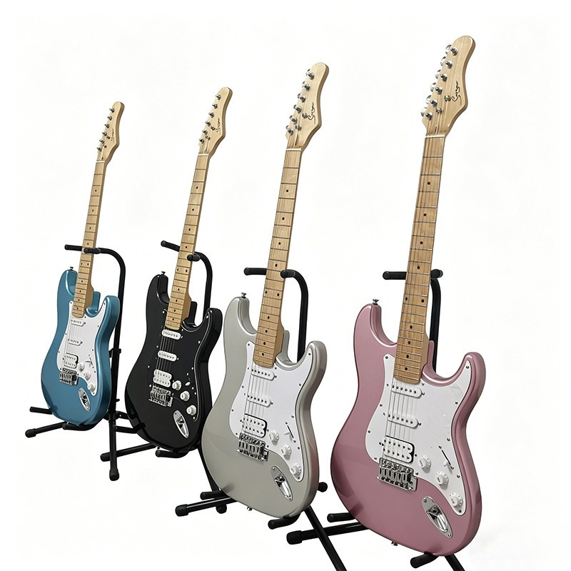 22-Fret Electric Guitar Alder Wood Body High Gloss Finish Adult Practice Guitar