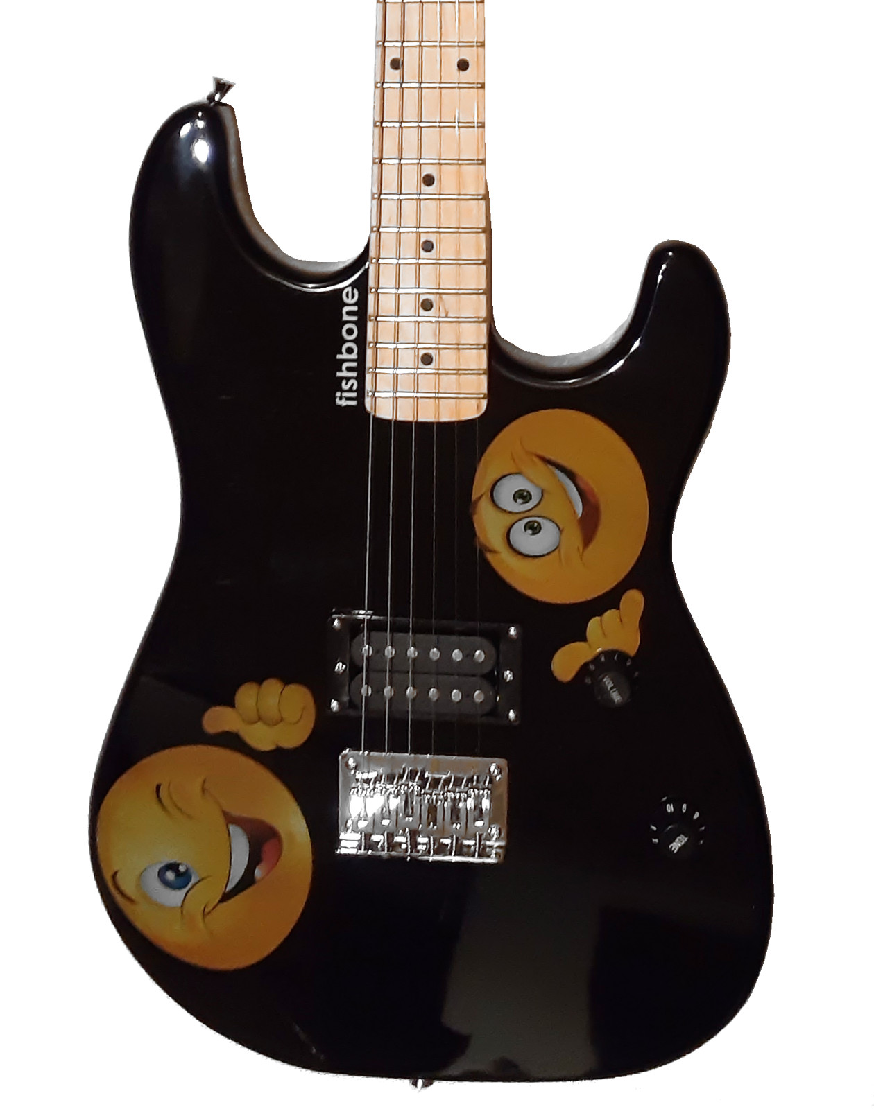 Fishbone Emoji I Full Size Guitar with Gig Bag