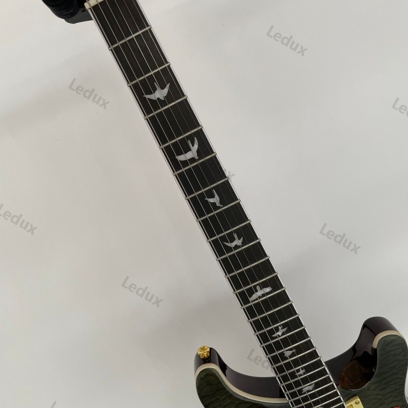 Santana Custom Solid Body Electric Guitar Bone Nut Stainless Rounded Fret Gold