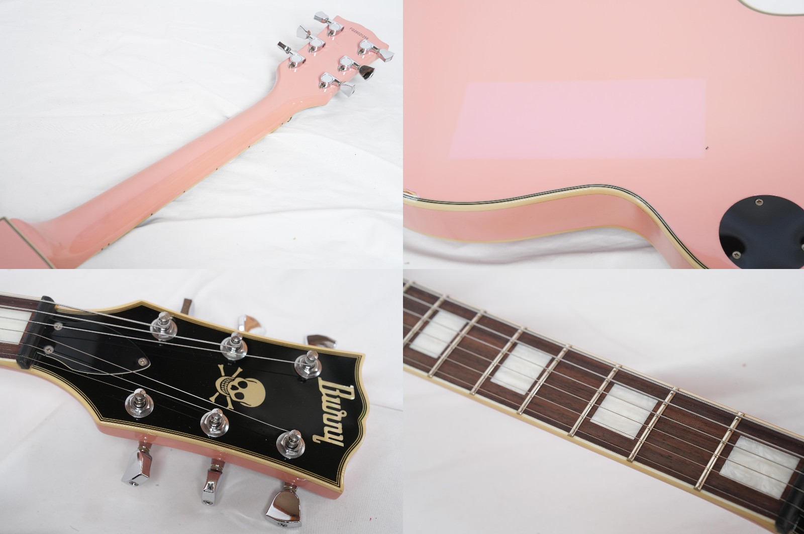 BURNY PLC-70PP Pink Swanky Spider Limited Edition Les Paul Custom(Some defects)