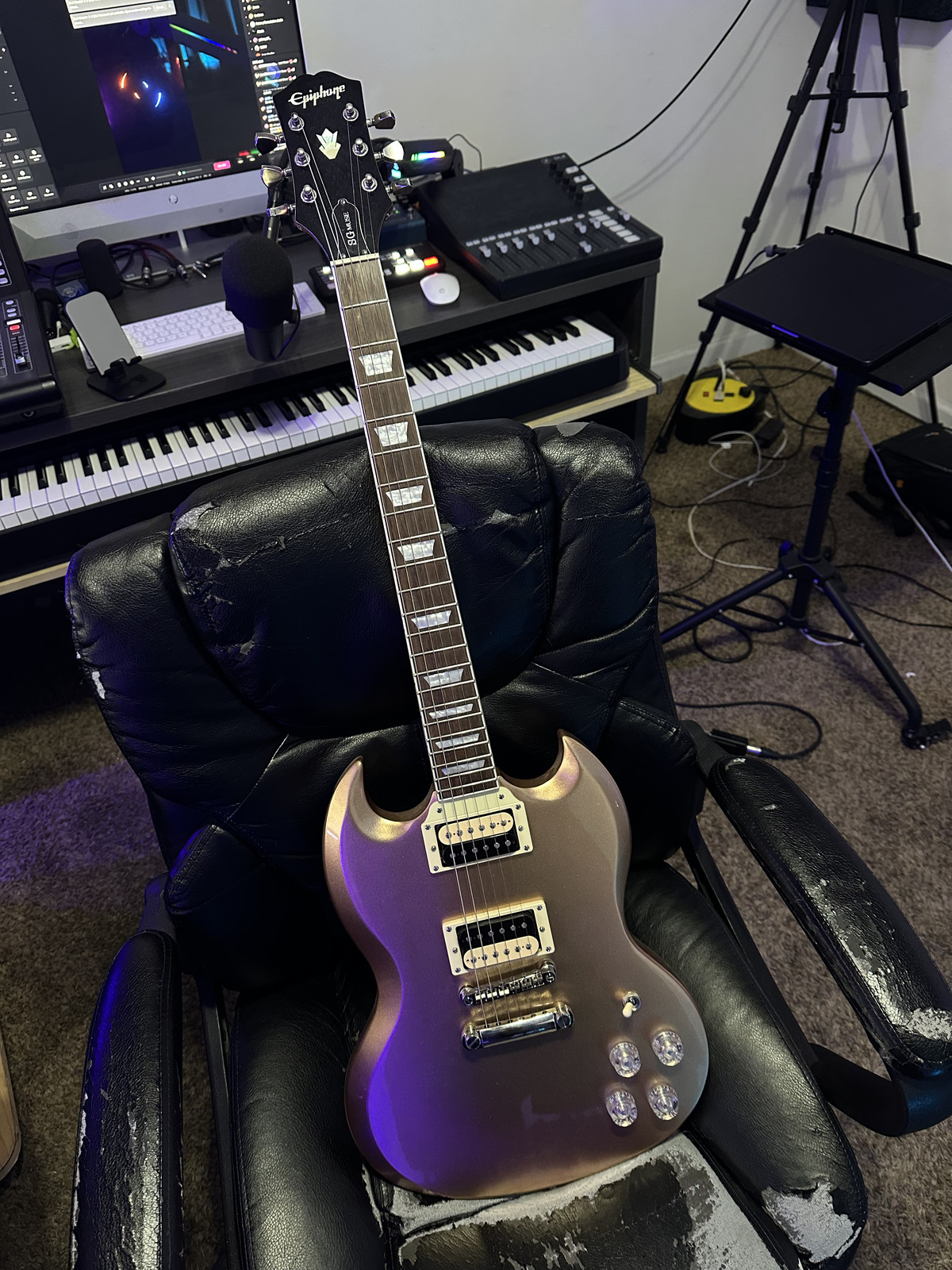 Epiphone SG Muse Electric Guitar – Pearl White Metallic