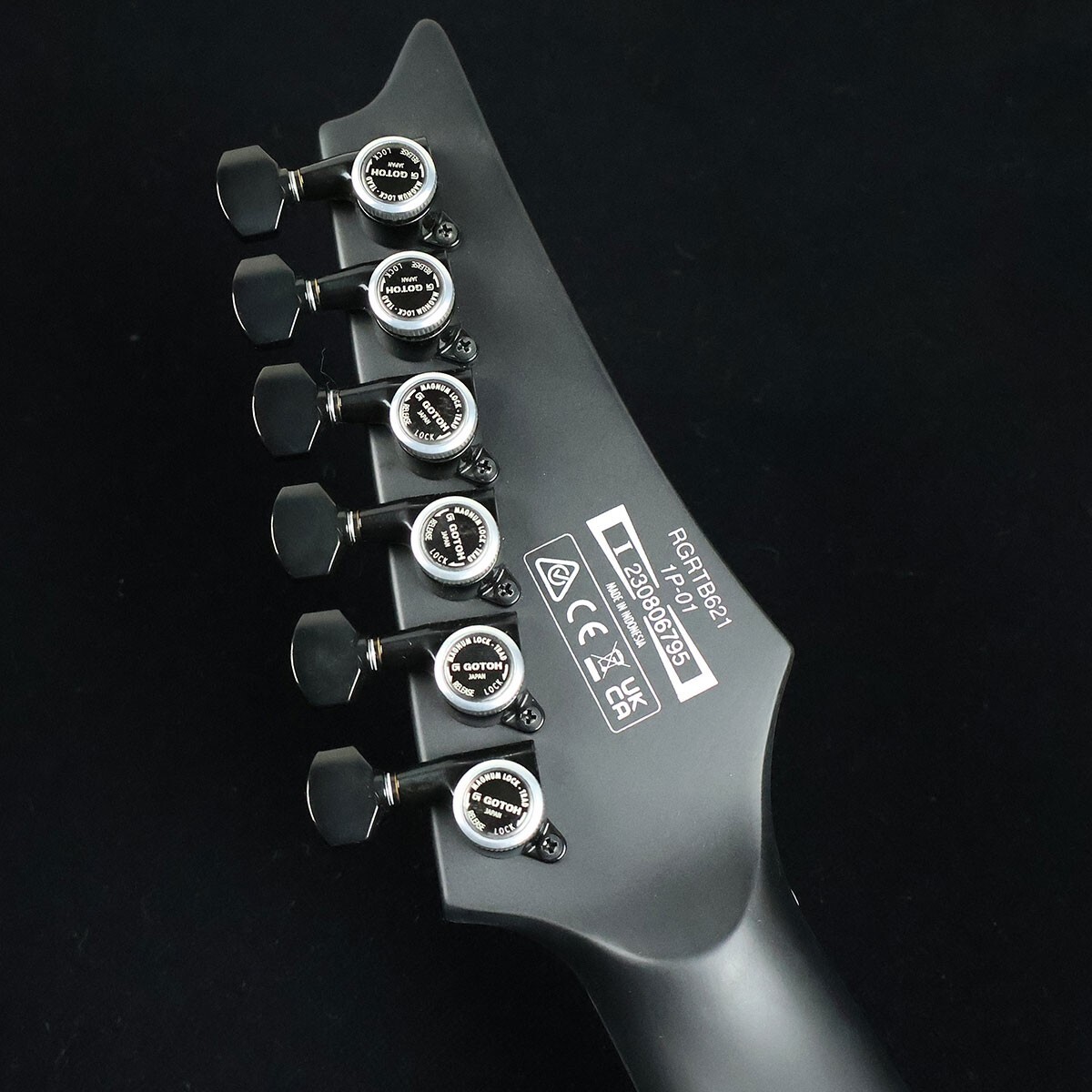 Ibanez Iron Label reverse head RGT model RGRTB621-BKF Electric Guitar w/Gig Bag