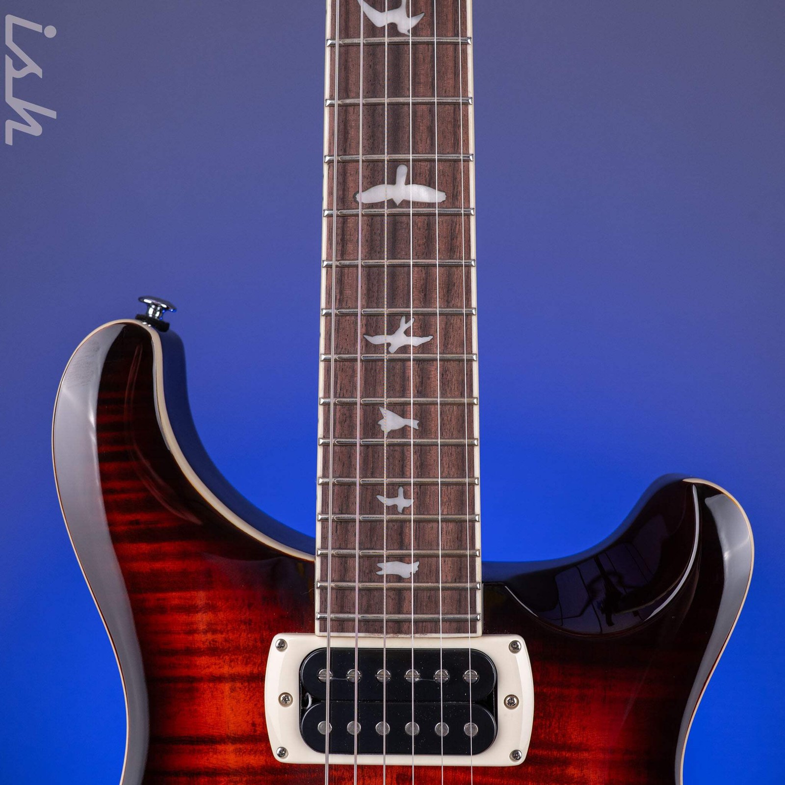 PRS SE Flat Back Hollowbody I Piezo *NEW MODEL* Orange Tiger Smokeburst