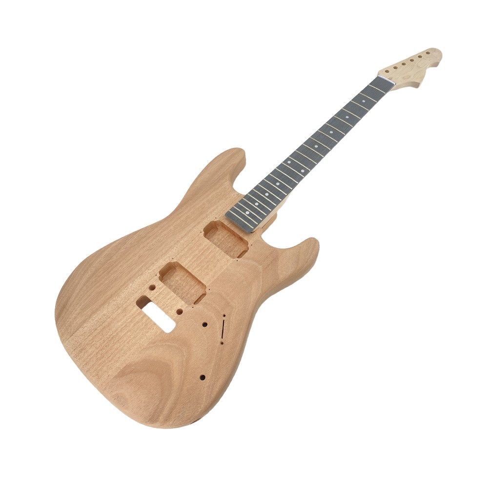 Electric Guitar Kit Mahogany DIY Guitar Kits with hardward Best Gift New