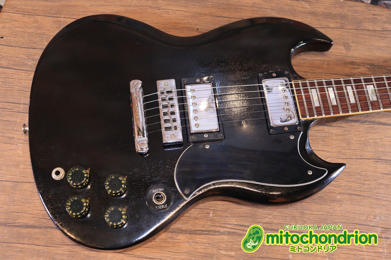 Gibson SG Standard 1974 Black Refinish Vintage USA Electric Guitar Used