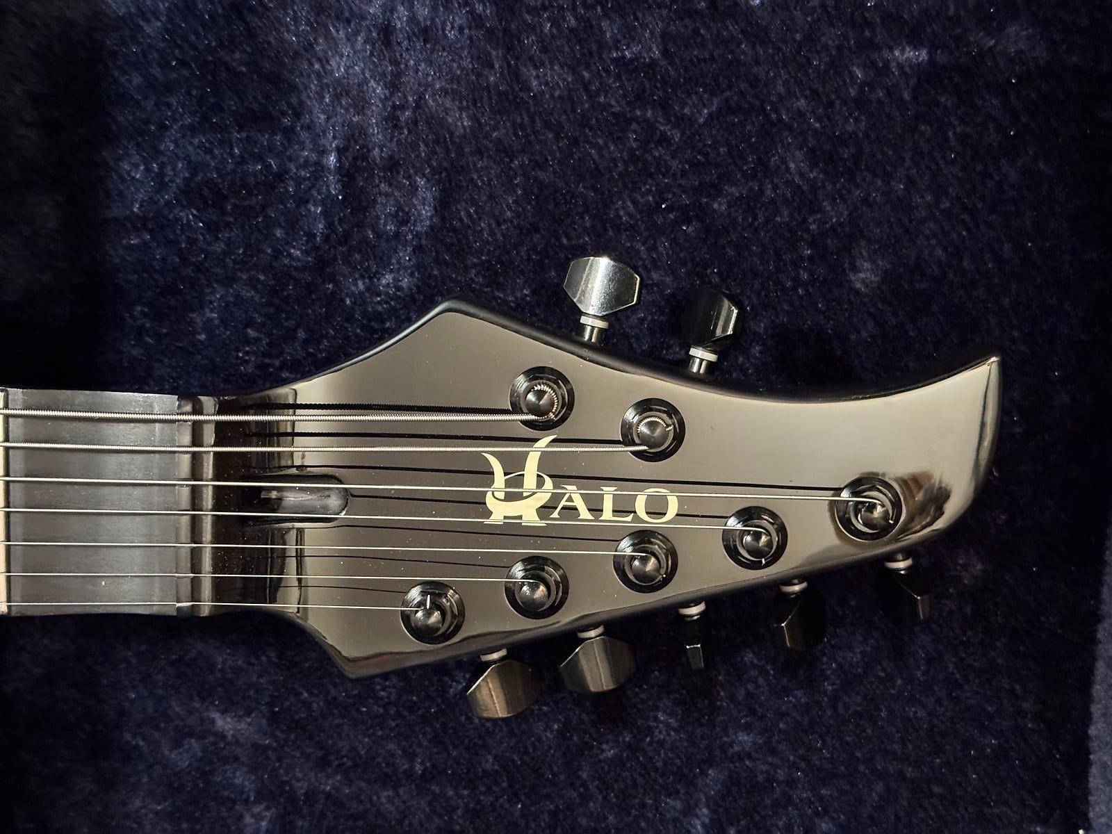 Custom Evil Dead Halo 7 String: Scalloped Fretboard: Hardshell Case