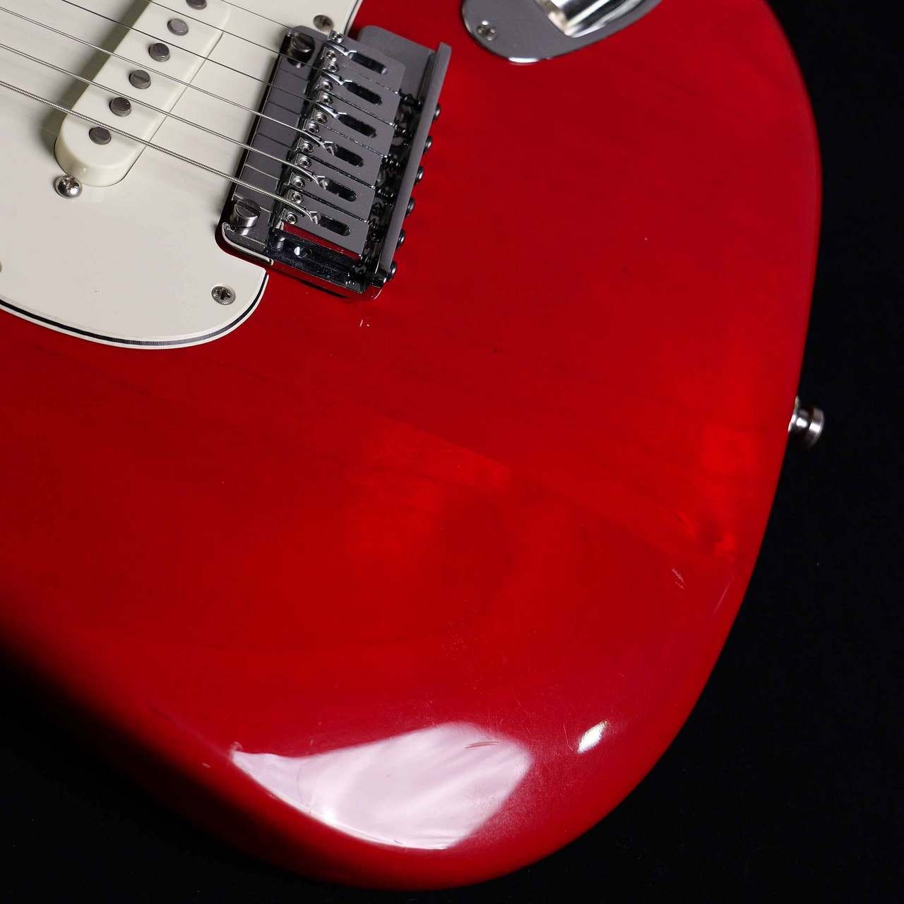 Fender American Deluxe Stratocaster RW Crimson Red Transparent Electric Guitar