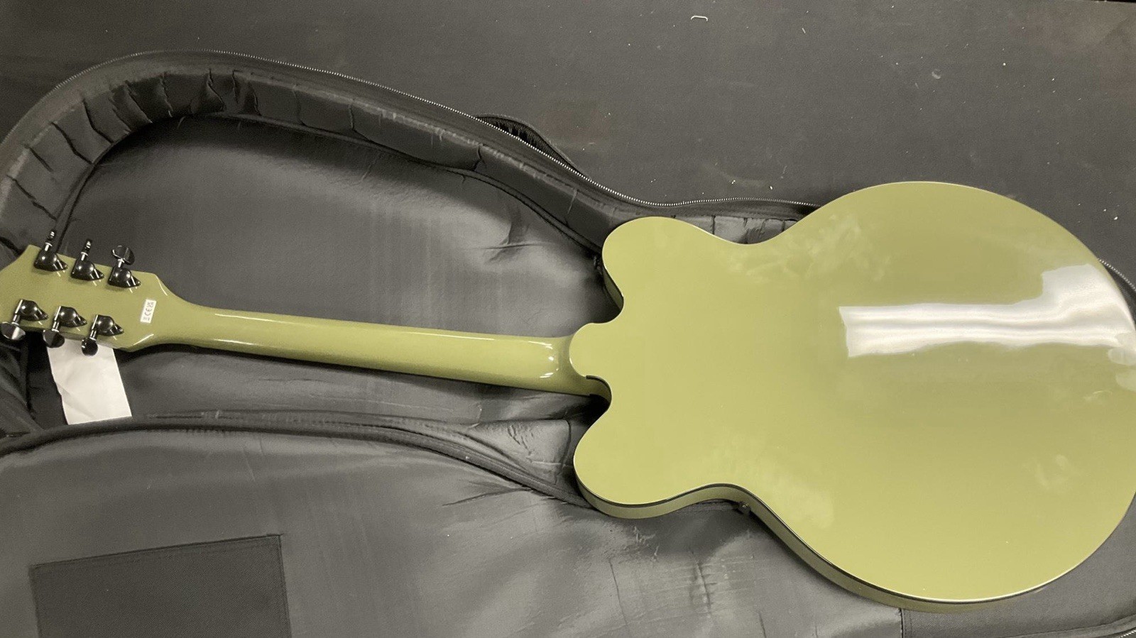 Gretsch Ltd Ed Streamliner Cat-Eye Center Block Olive Drab V-Stoptail Guitar