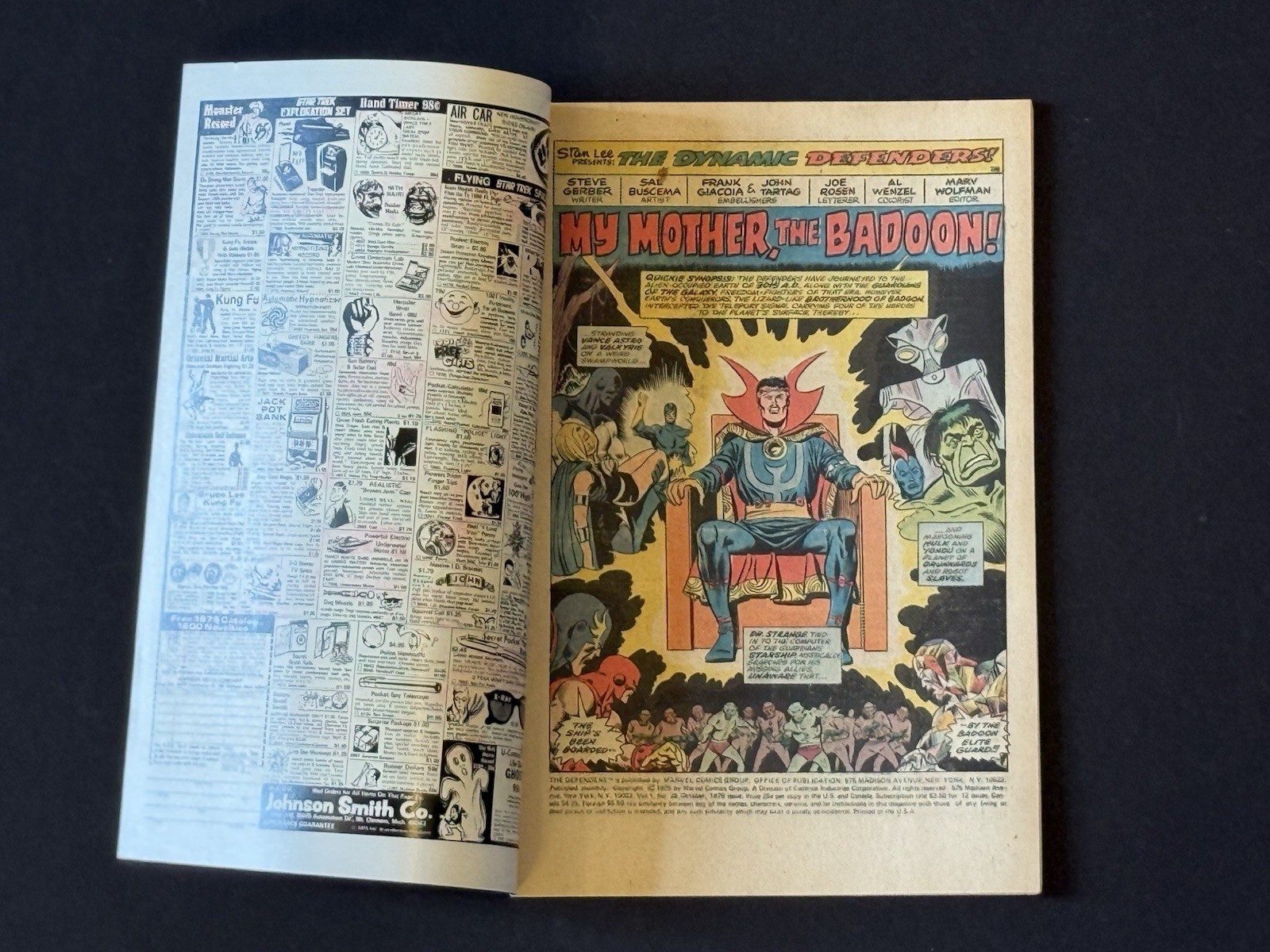 The Defenders 28 1st full appearance Starhawk 1975 Marvel Comics