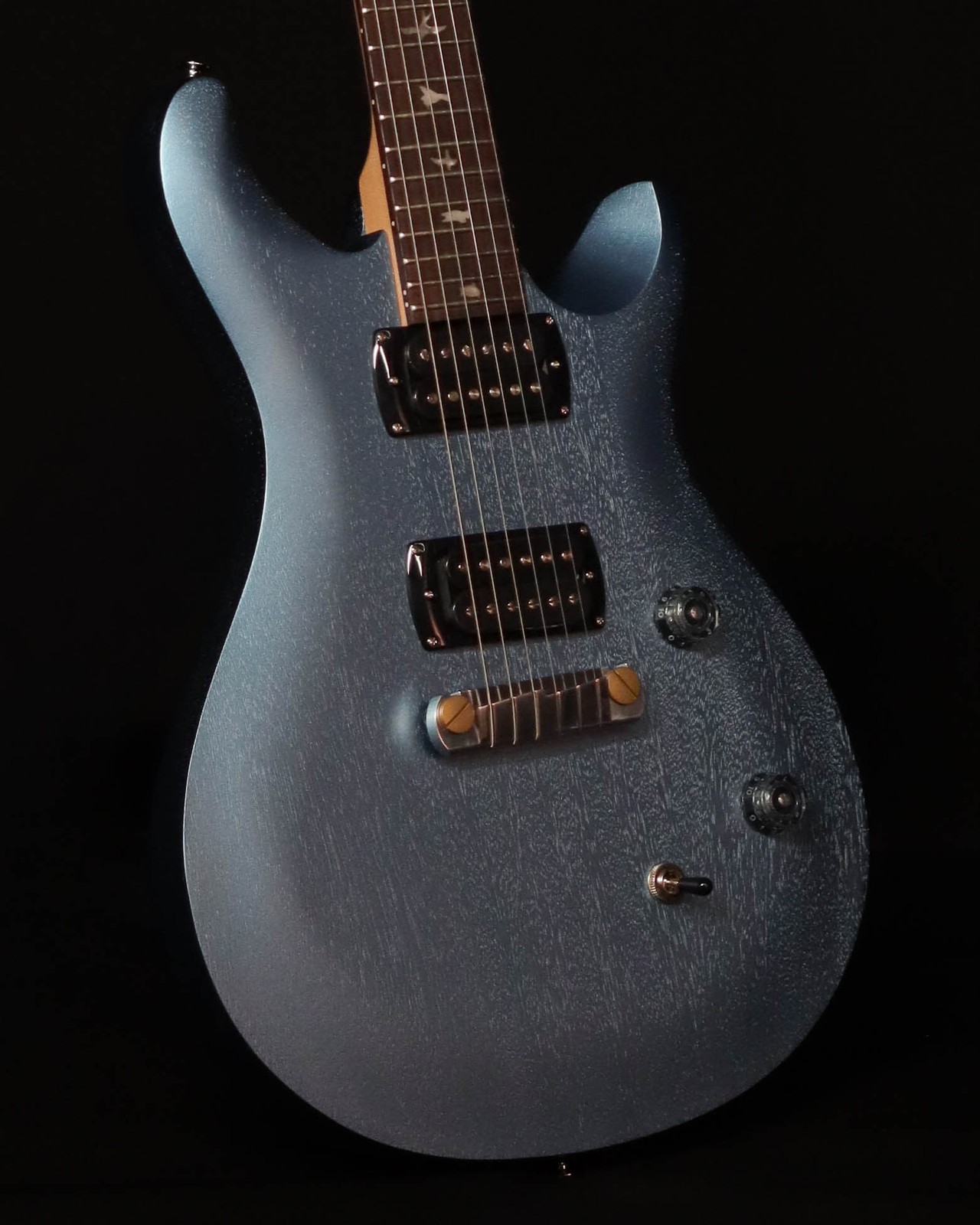 PRS SE CE24 Standard Stoptail Satin, Ice Blue Metallic