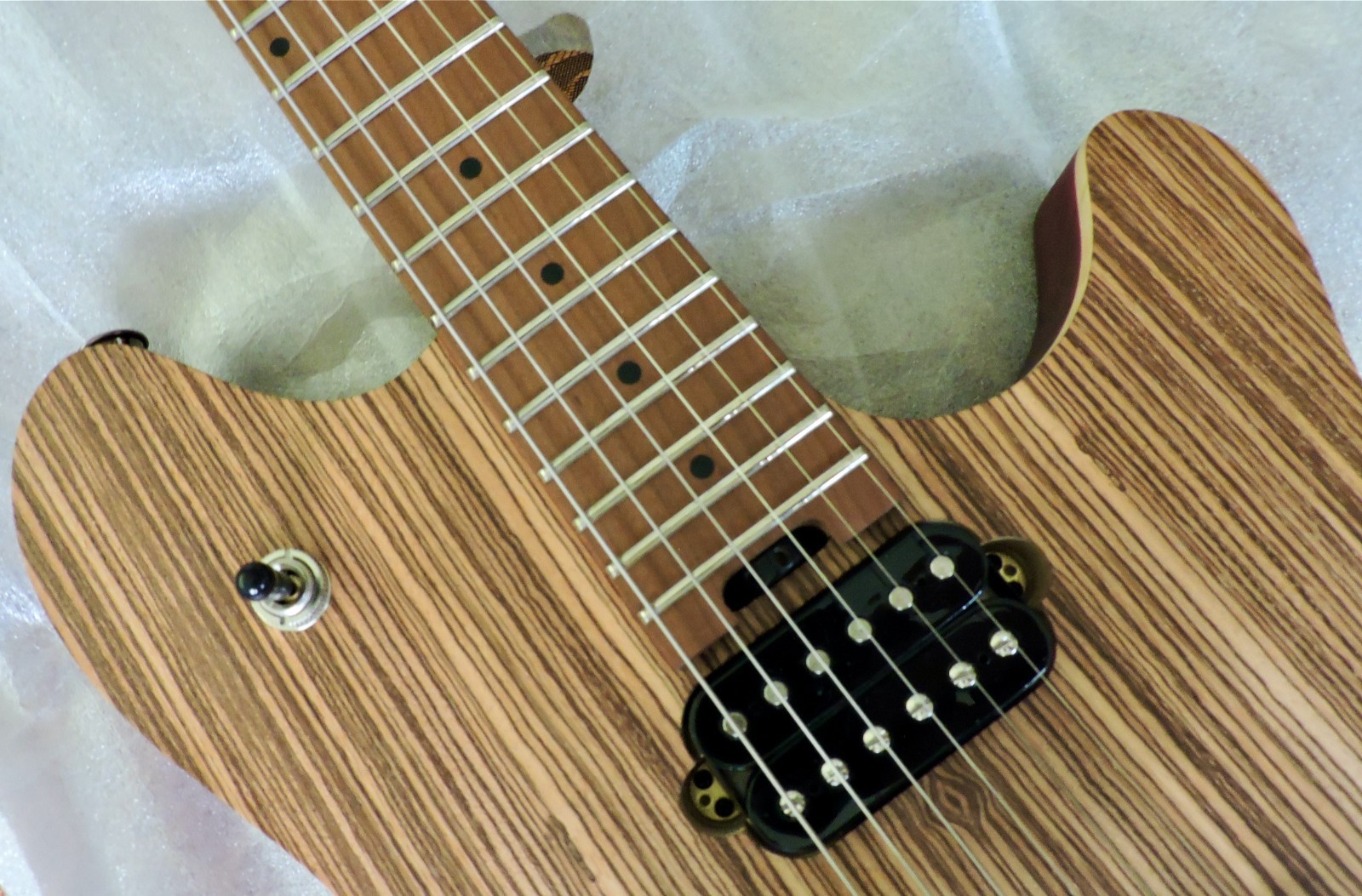 Used EVH Wolfgang WG Standard Exotic Zebrawood Electric Guitar – Natural