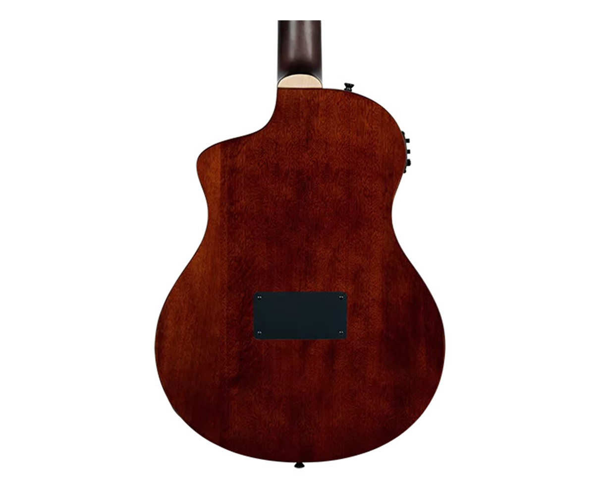 Ortega Guitars RTPDLX-ACA TourPlayer Series Thinline A/E Nylon – Burst Open Box
