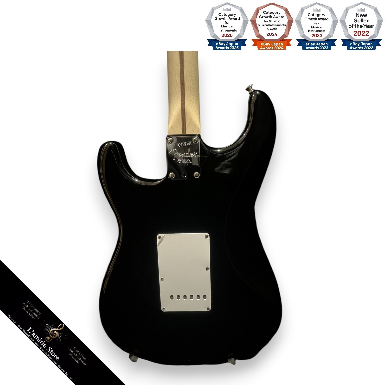 Fender Eric Clapton Signature Stratocaster Black Electric Guitar Mid Boost