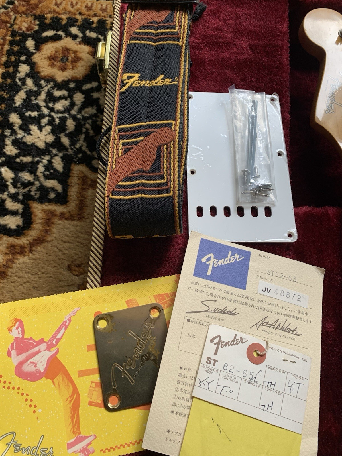 Super rare 1983 Fender Japan ST62-65 Left-hand JV Fujigen Scalloped freeshipping