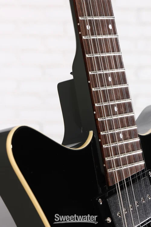 Danelectro Fifty Niner 12-string Semi-hollowbody Electric Guitar – Black Top