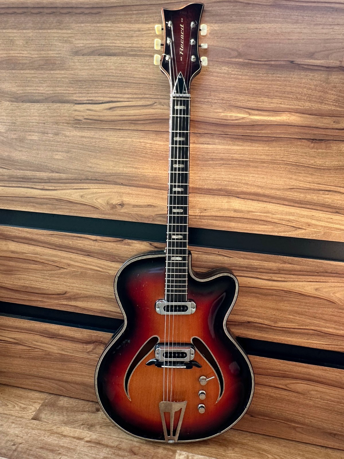 70s Musima Record GDR Germany Electric Guitar Vintage and very Rare