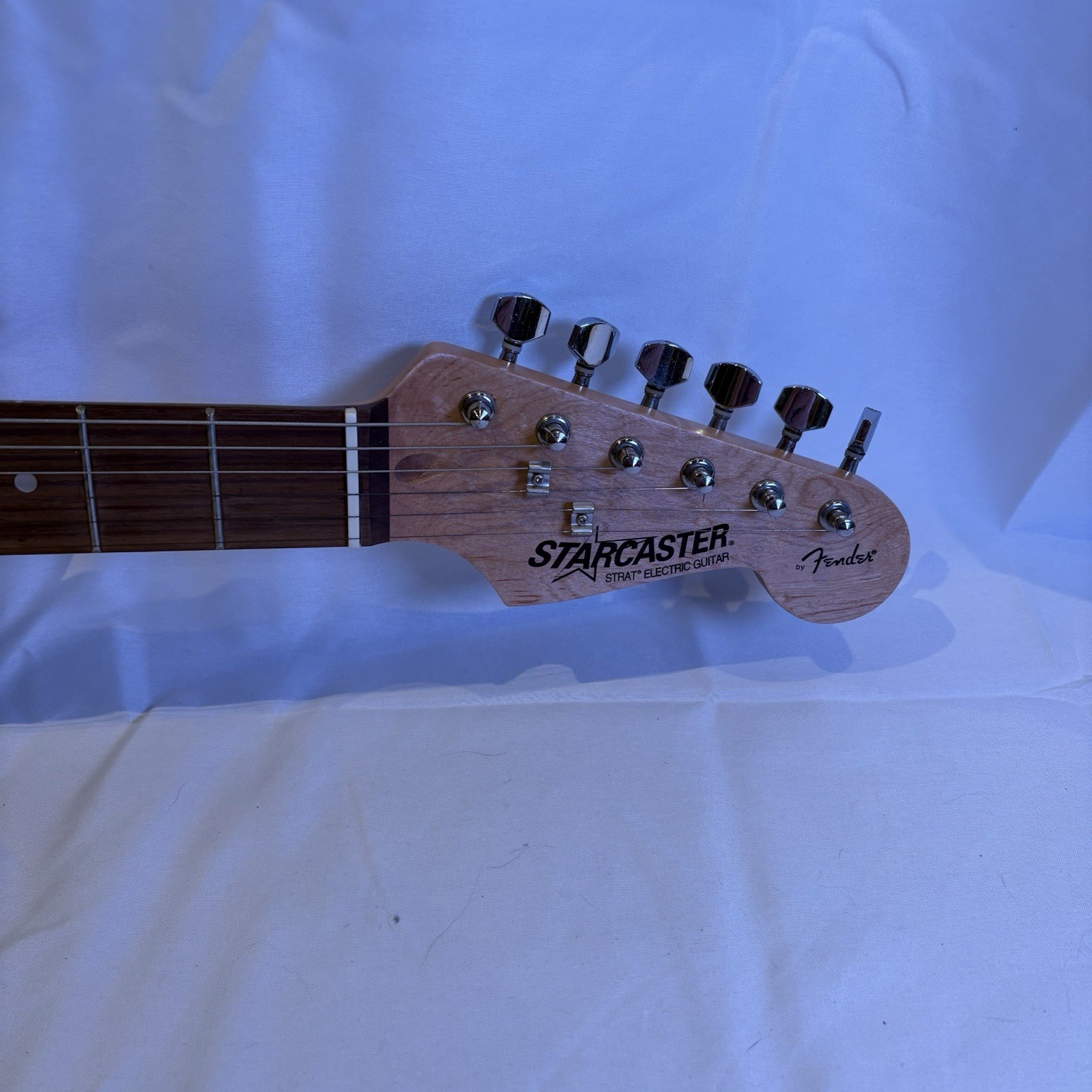 Fender Starcaster Strat Electric Guitar Black & White
