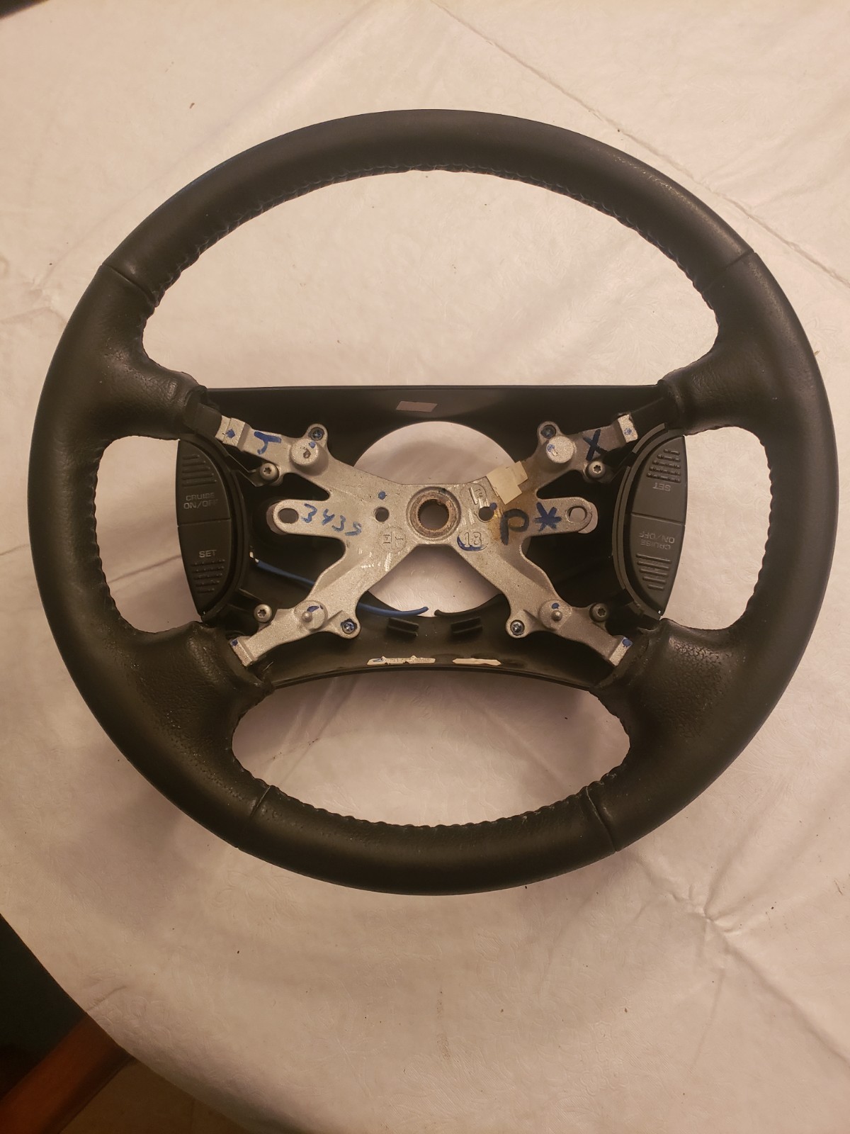 ✅ 1998-2002 2nd Gen Dodge Ram 1500 2500 3500 Black Leather Steering Wheel OEM