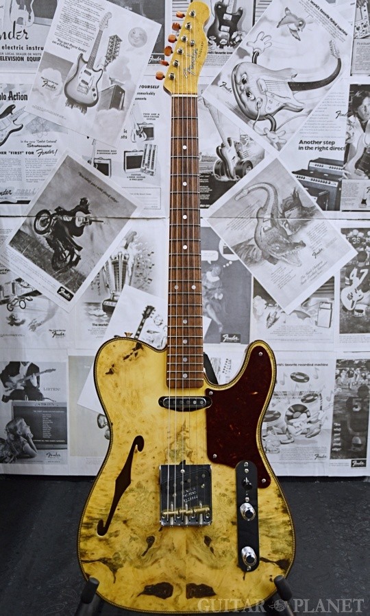 Fender Custom Shop Buckeye Burl Double Esquire Thinline 2022 Electric Guitar