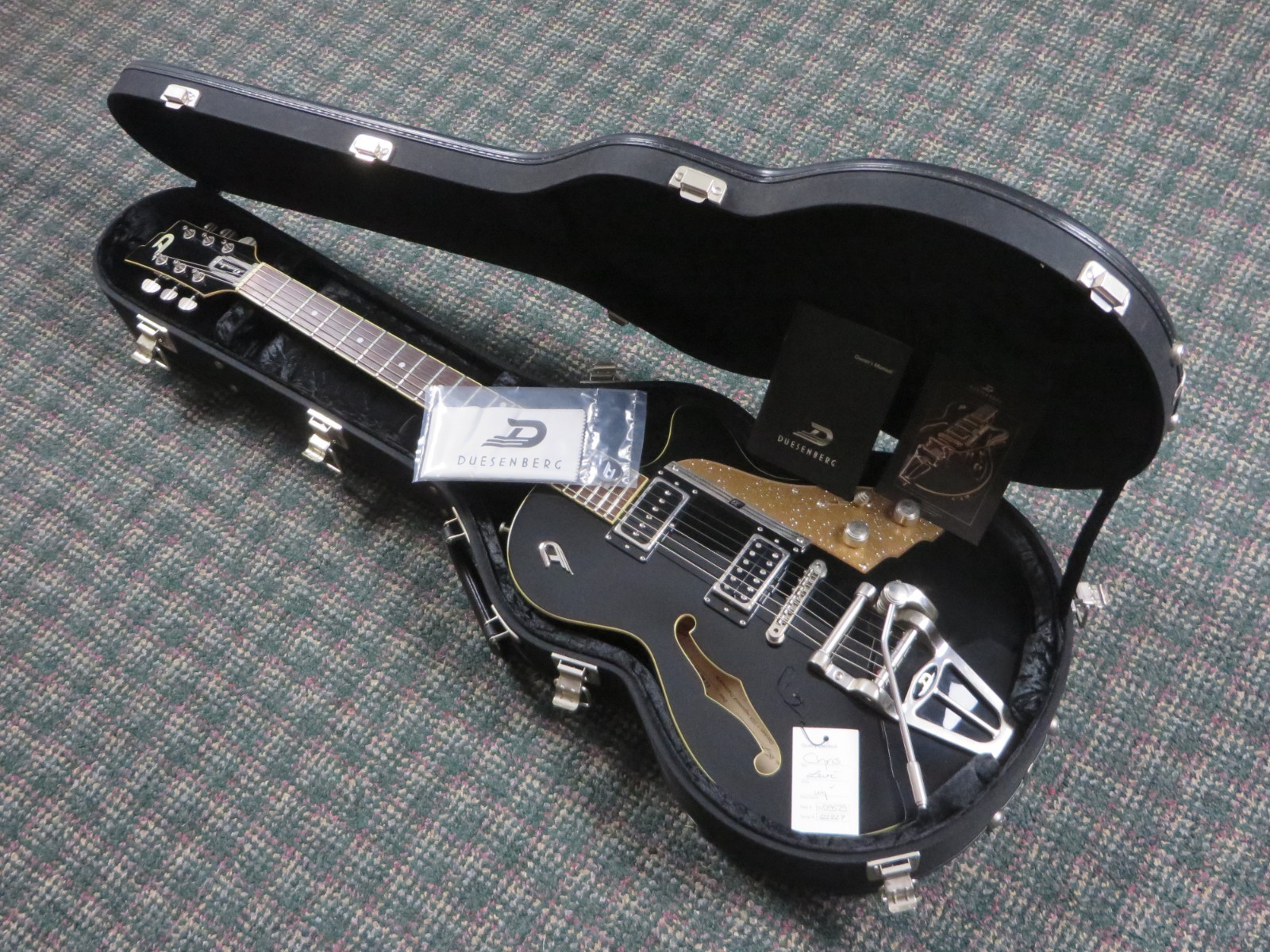 2013 Duesenberg Starplayer TV Semi-Hollow Black! w/OHSC