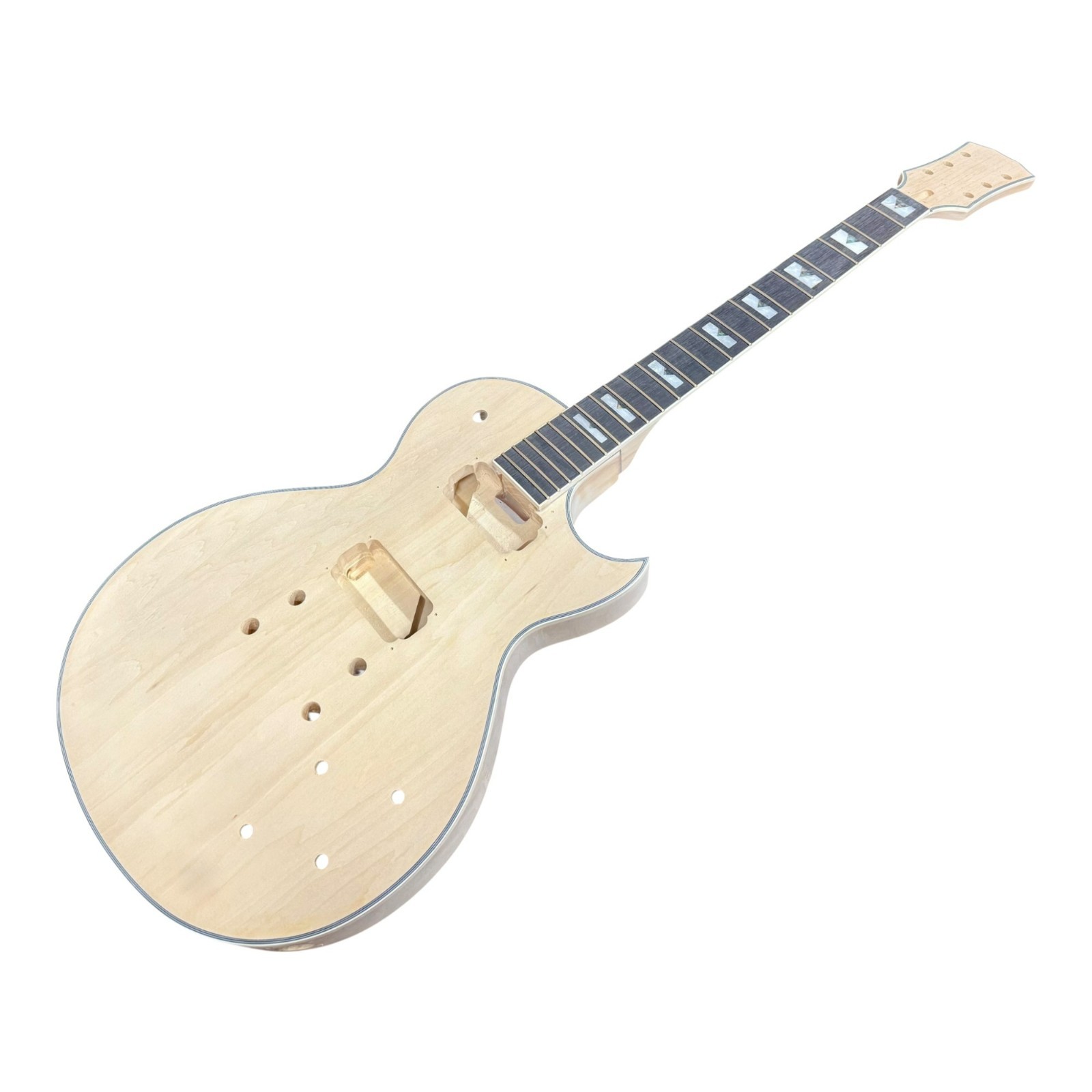 Haze E238DIY Arched Top Solid Basswood Body Maple Set-Neck HLP Electric Guitar