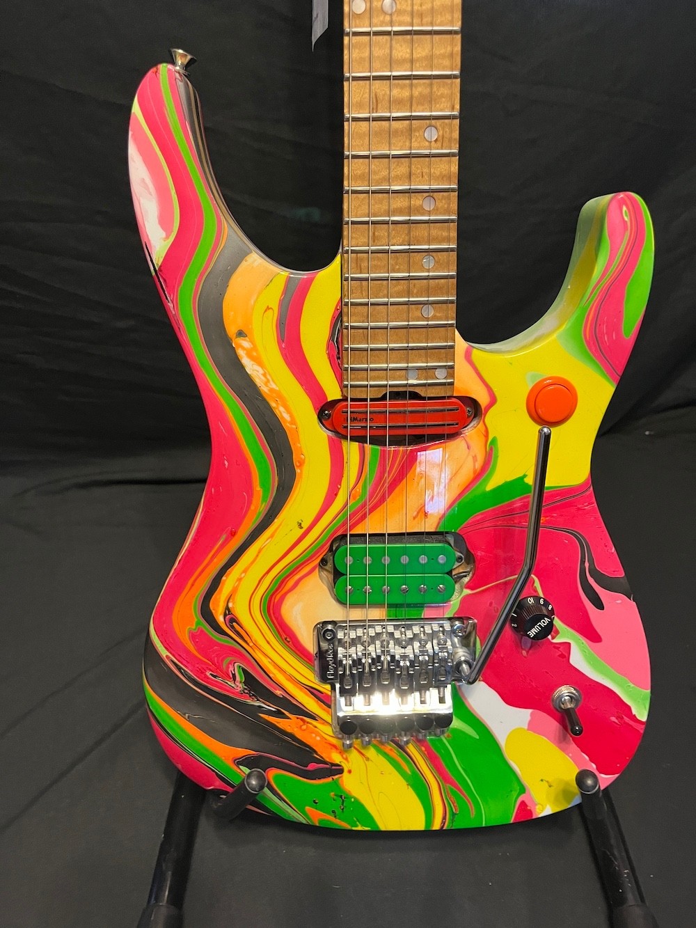 Funk Guitars USA Triple S Series Super Strat Guitar Multi-Swirl Finish