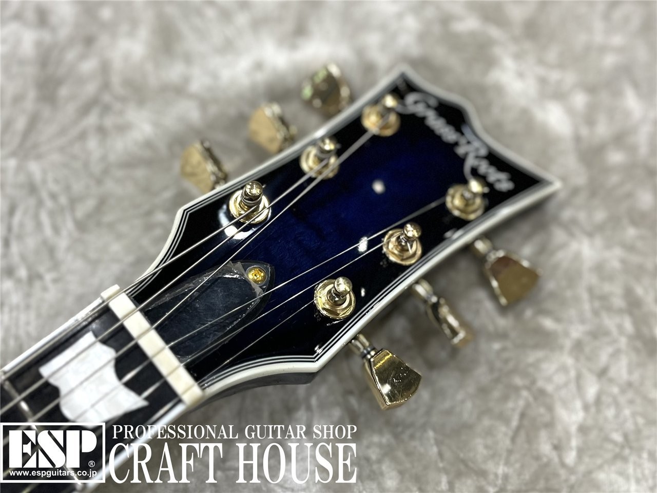 Grass Roots G-EC CTM QM Reindeer Blue Electric Guitar Shipping From Japan