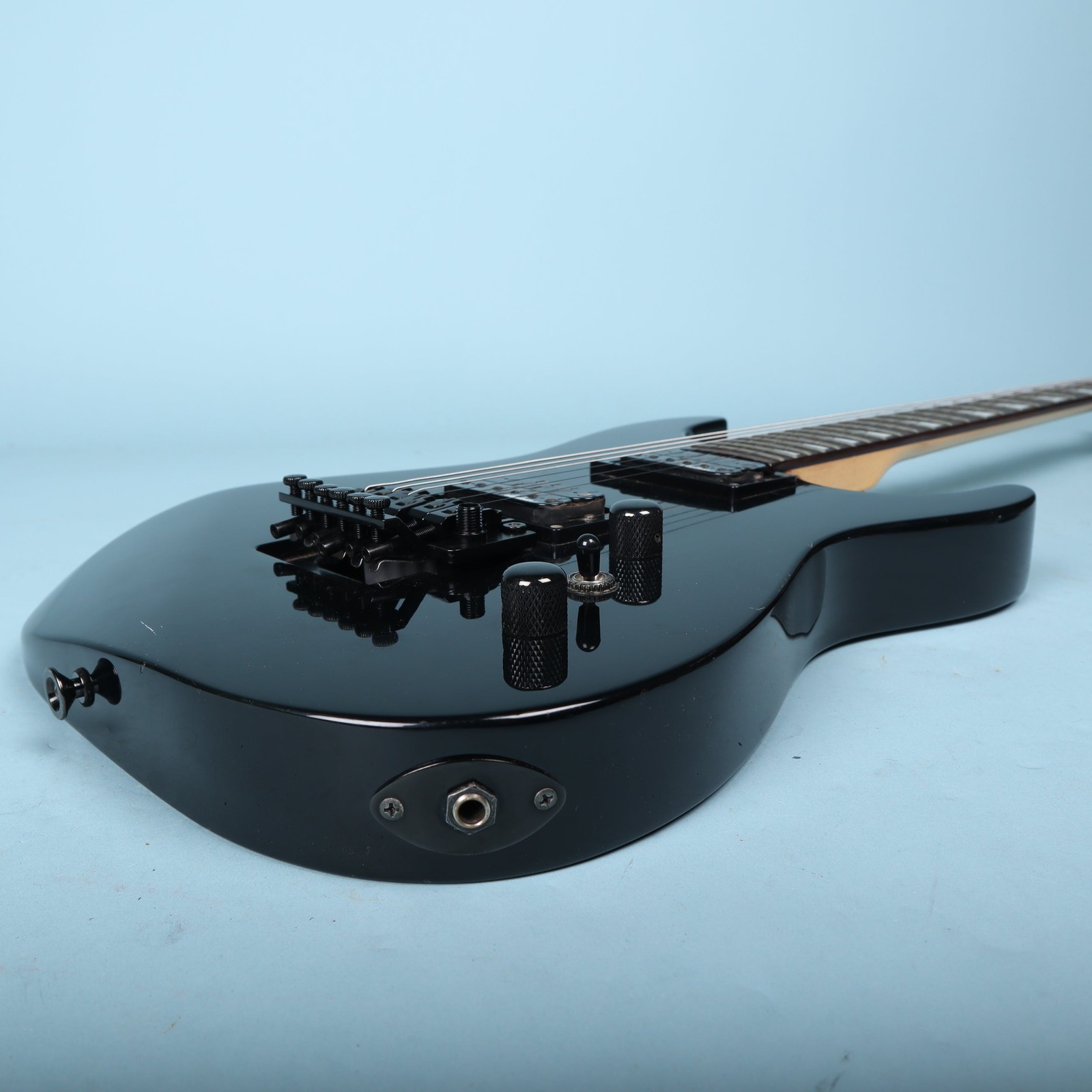 Charvel Predator Electric Guitar Black with Sharkfin Inlays 1991