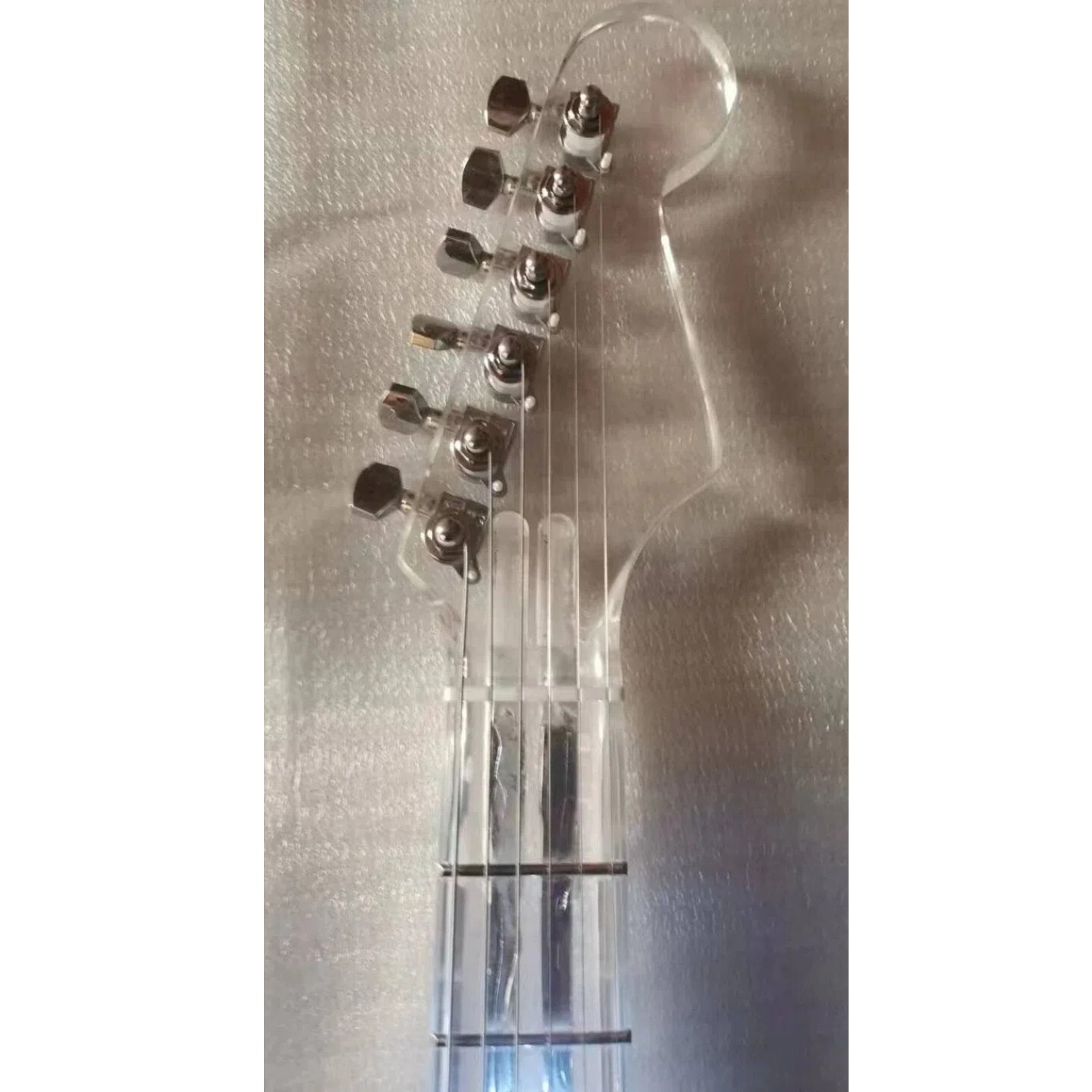 6-String Acrylic Electric Guitar Acrylic Fingerboard 22 frets Single Tremolo