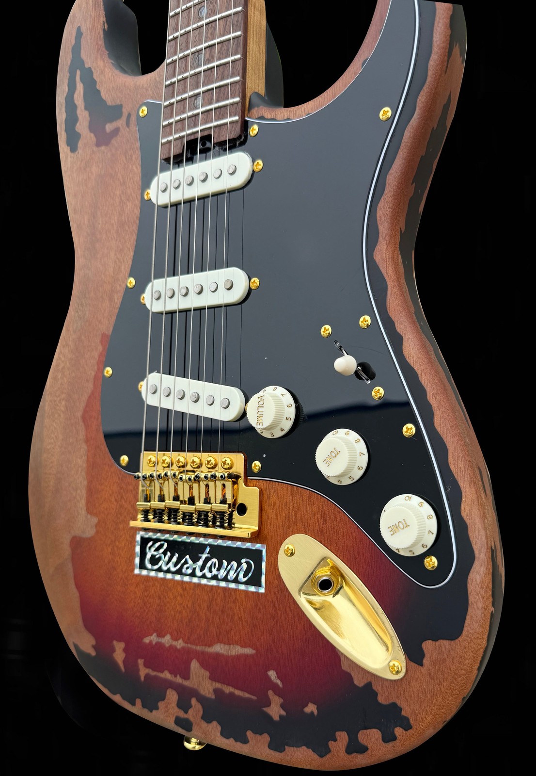 Firefly FFST Relic Electric Guitar Sunburst Roasted Maple Alnico 5 Compound