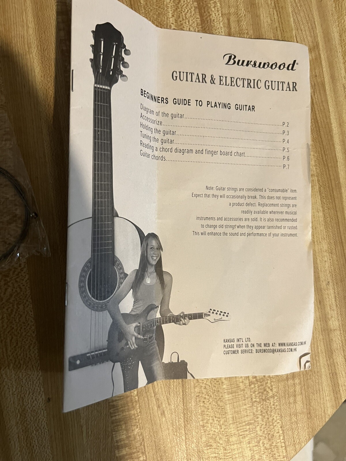 Burswood Electric Mini Guitar RED 31”