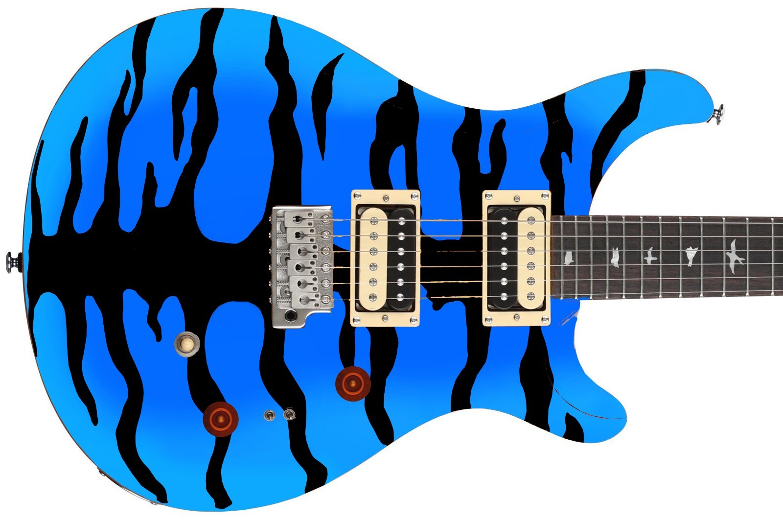 Guitar Skin Wrap Axe Reface Iconic 80’s Vivid Bengal Tiger 8 Bursts – 1222